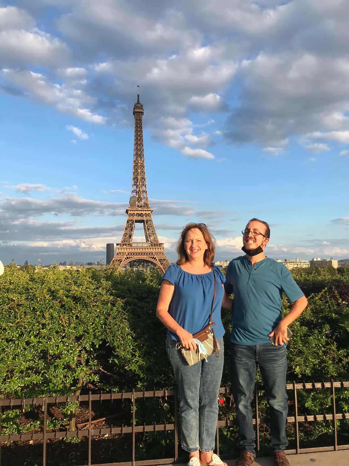 Paris with Eiffel Tower in the background
